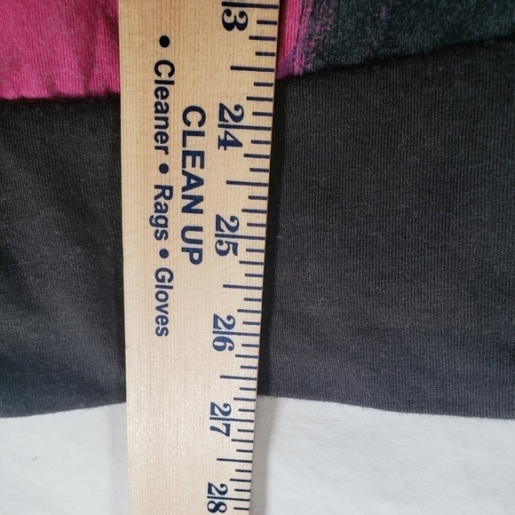 One Step Up Pink and Black Short Sleeve Shirt Sz 1X - Picture 9 of 9